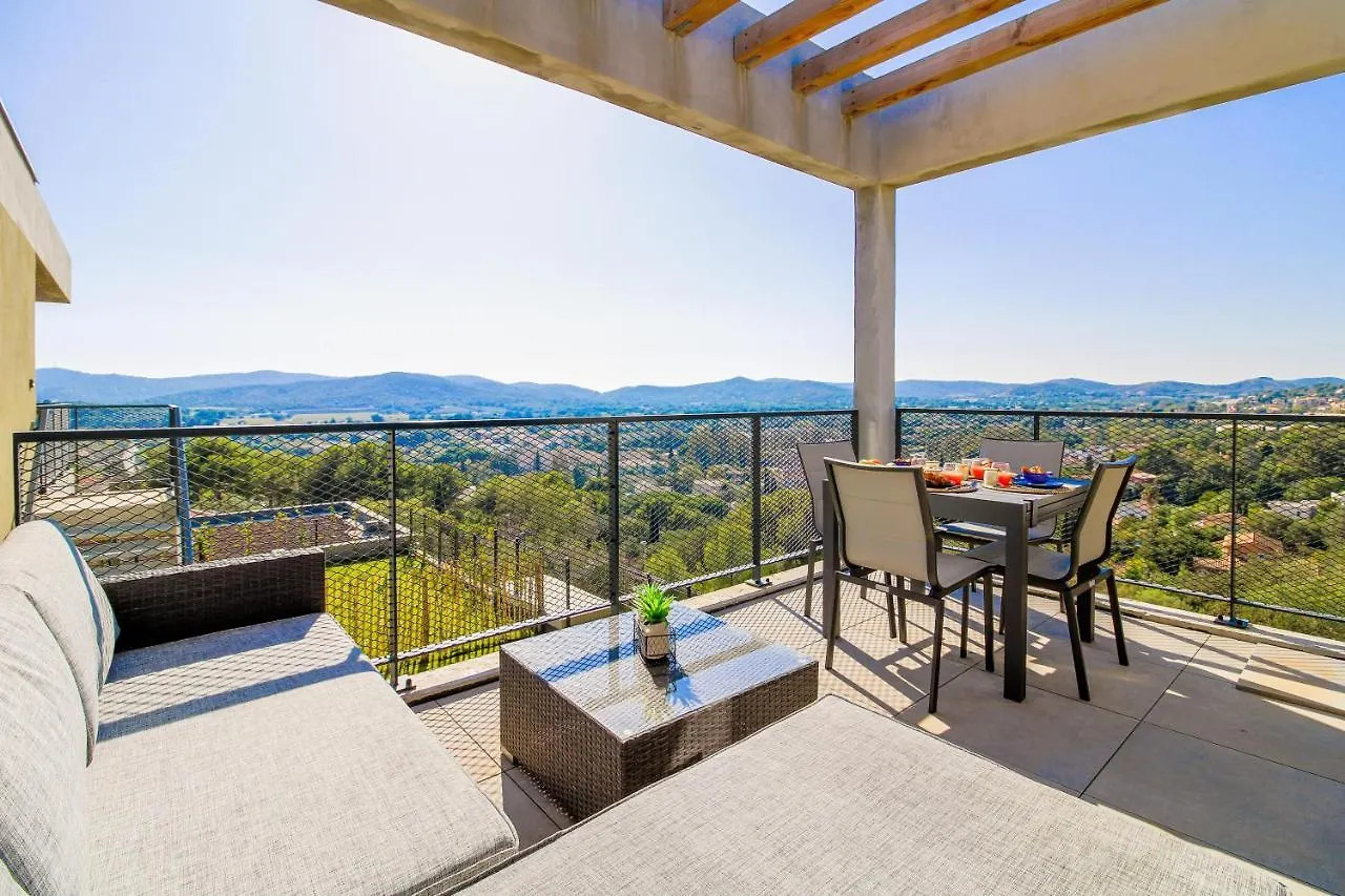 Apartamento Select' - T2 Avec Vue - Piscine Et Parking Prive - Capnat-B08 Bormes-les-Mimosas